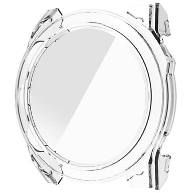 For Garmin Fenix 8 43mm AMOLED Hard PC Urdeksel med Herdet Glass