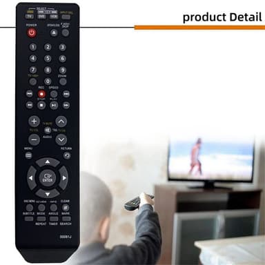 Fjernkontroll Erstatning for 00061J for Samsung DVD Player V9700 V9800