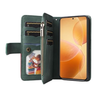 KT Lommebok-deksel til Xiaomi 14T Pro - Grønn