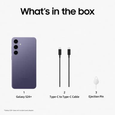 Samsung Galaxy S24 Plus 5G smarttelefon 12/256GB Cobalt Violet