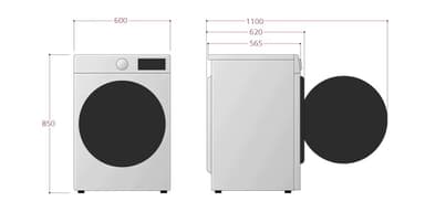 LG vaskemaskin med tørketrommel CV50T6S2E1