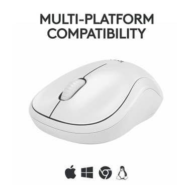 Logitech M240 Silent Bluetooth trådløs datamus (hvit)