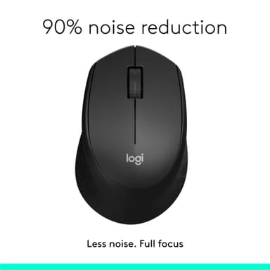 Logitech M330 Silent Plus trådløs mus (sort)