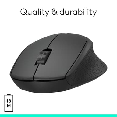 Logitech M330 Silent Plus trådløs mus (sort)