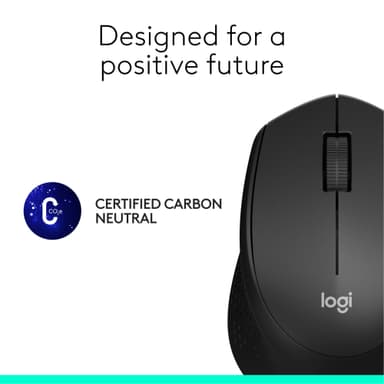 Logitech M330 Silent Plus trådløs mus (sort)