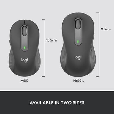 Logitech Signature M650 Large Wireless Mouse (grafitt)