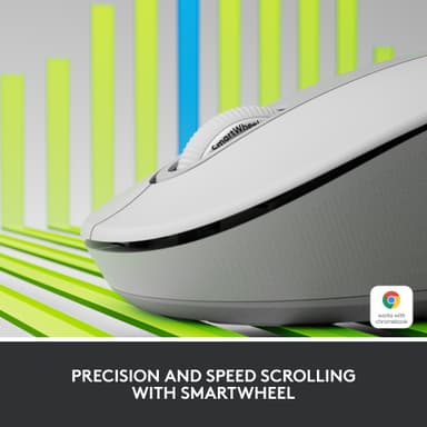 Logitech Signature M650 Wireless Mouse (hvit)