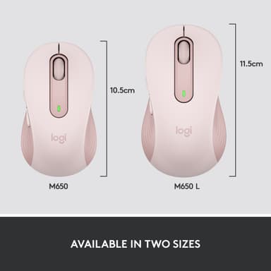 Logitech Signature M650 Wireless Mouse (Rose)
