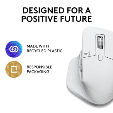 Logitech MX Master 3S for Mac trådløs mus (grå)