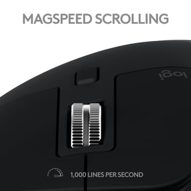 Logitech MX Master 3S for Mac trådløs mus (space grey)