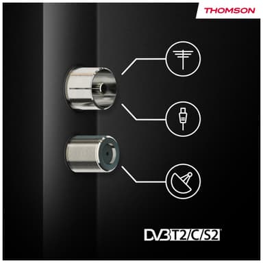 Thomson Google 55" QG4S14 4K QLED smart-TV (2024/sideføtter)