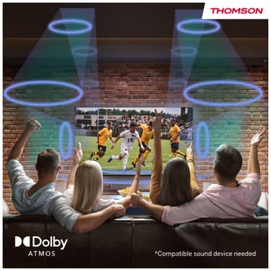 Thomson Google 43" QG4S14 4K QLED smart-TV (2024/sideføtter)