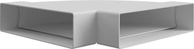Witt IT102 90° horisontalt buet ventilasjonssjakt 220x55 mm