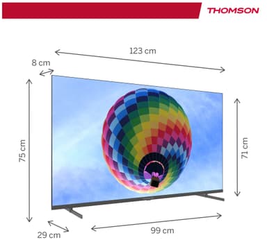 Thomson Google 55" QG4S14 4K QLED smart-TV (2024/sideføtter)