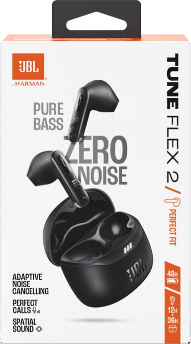 JBL Tune Flex 2 helt trådløse in-ear hodetelefoner (sort)
