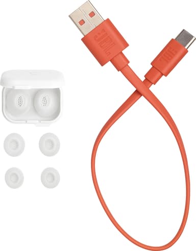 JBL Tune Flex 2 helt trådløse in-ear hodetelefoner (hvit)