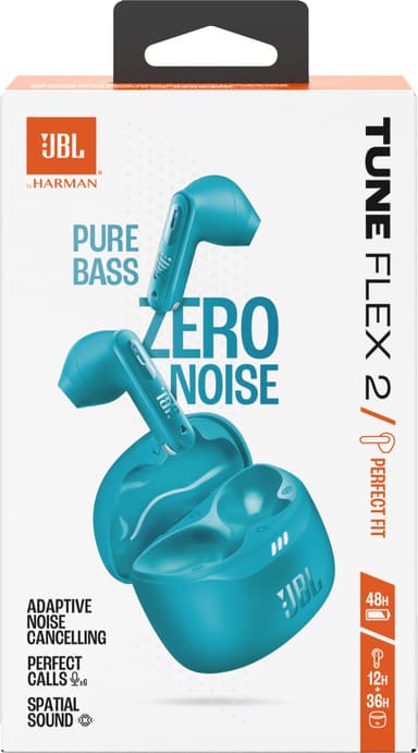 JBL Tune Flex 2 helt trådløse in-ear hodetelefoner (teal)
