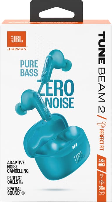 JBL Tune Beam 2 helt trådløse in-ear hodetelefoner (teal)