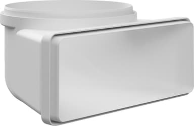 Witt IT002 vertikal buet til rund ventilasjonssjakt 220x90 mm