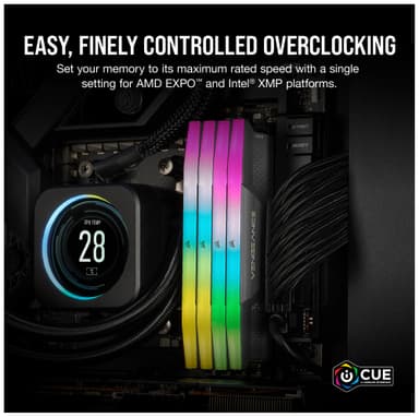 Corsair Vengeance RGB DDR5 RAM 32GB 6400Mt/s CL32