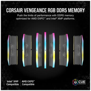 Corsair Vengeance RGB DDR5 RAM 32GB 6400Mt/s CL32