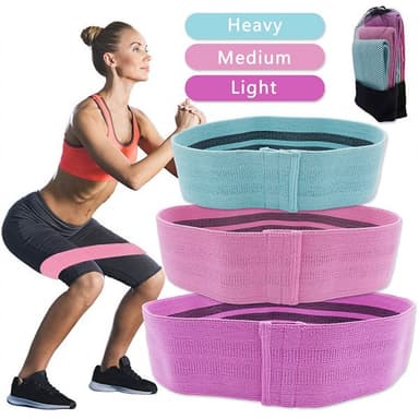 Yoga Stretch Band - 3-pakning med forskjellige lengder