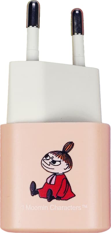 Moomin 20W USB-C til USB-C vegglader 1 m (rosa)