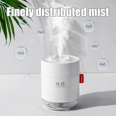 Ultralyd-luftfukter 500 ml med LED-belysning