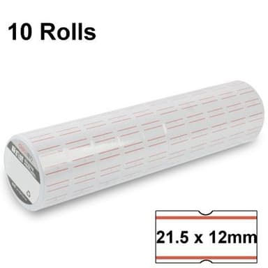 Prislapper 10 Ruller til Merkemaskin