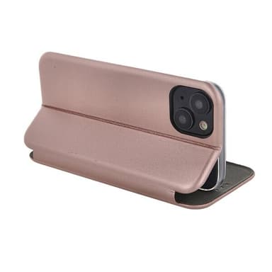 Basic-etui med stativ for iPhone 16 - Rose Gold