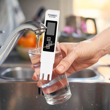 3-i-1 digital vanntester TDS EC med stort LCD-display