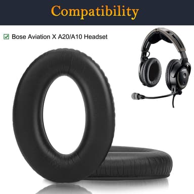 Øreputer til Bose Aviation X A20 / A10 1 par Sort