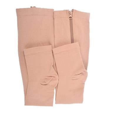 Støttestrømper med glidelås L/XL