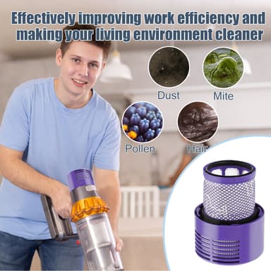 Etterfilter til Dyson V10 / SV12 støvsuger 2-pakning