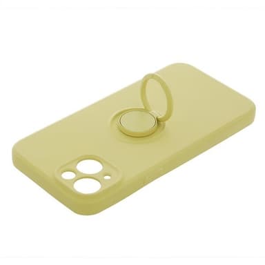 Etui med ringholder for iPhone 16 - Gul