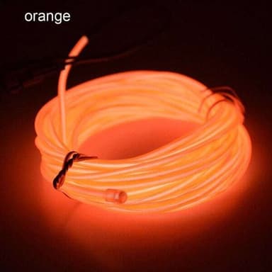 Batteridrevet Led Glowstrip Neon Loop 3 meter - oransje