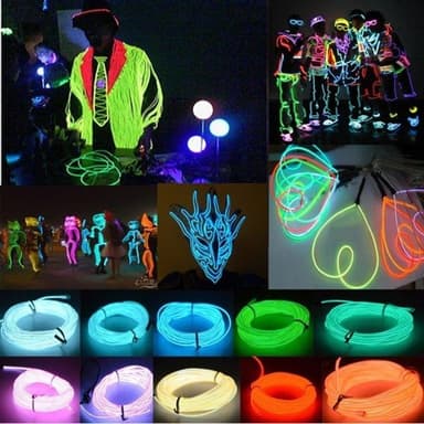Batteridrevet Led Glowstrip Neon Loop 3 meter - oransje