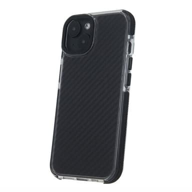 Svart etui til iPhone 16 Plus - karbonfiber