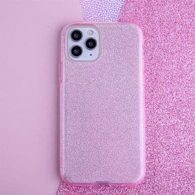 Glitrende etui til iPhone 16 Pro Max - Rosa