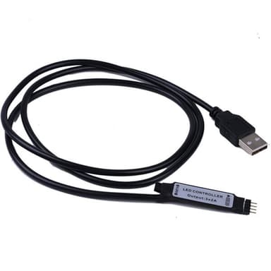 Led Slynge USB RGB farge Remote 24 knapper - 3 meter Vanntett