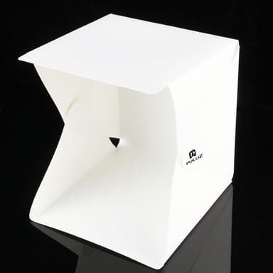 Fotostudio mini med LED-paneler - 2 bakgrunner