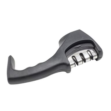 Knivsliper med 3 keramiske og diamantbelagte slipeskiver, bladbredde maks. 4 mm