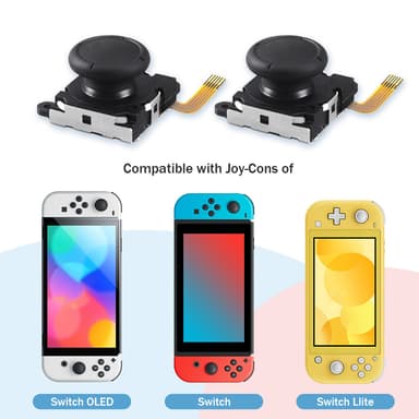 Hall Effect Joystick erstatningssett for Switch OLED
