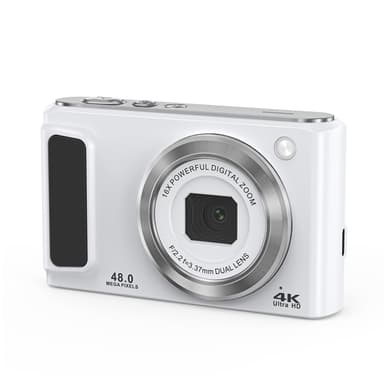 4K HD digitalkamera med stabilisering DC308 Hvit