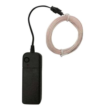Batteridrevet Led Wire Neon Loop 3 meter - Cerise