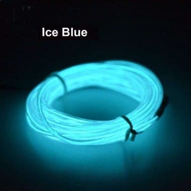 Batteridrevet Led Wire Neon Loop 3 meter - Cerise