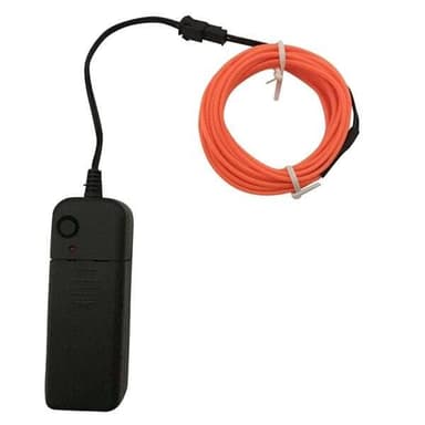 Batteridrevet Led Wire Neon Loop 3 meter - Cerise