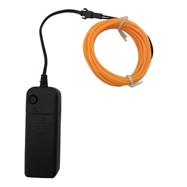 Batteridrevet Led Wire Neon Loop 3 meter - Cerise