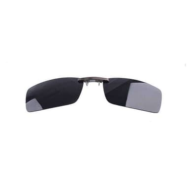 Clip-on-solbriller med UV400-beskyttelse og svart linsefarge - Large