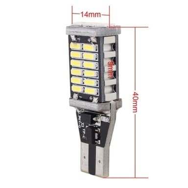 30 LED-diodelampe T15 / W16W 6W 6500K 900LM CANBUS
